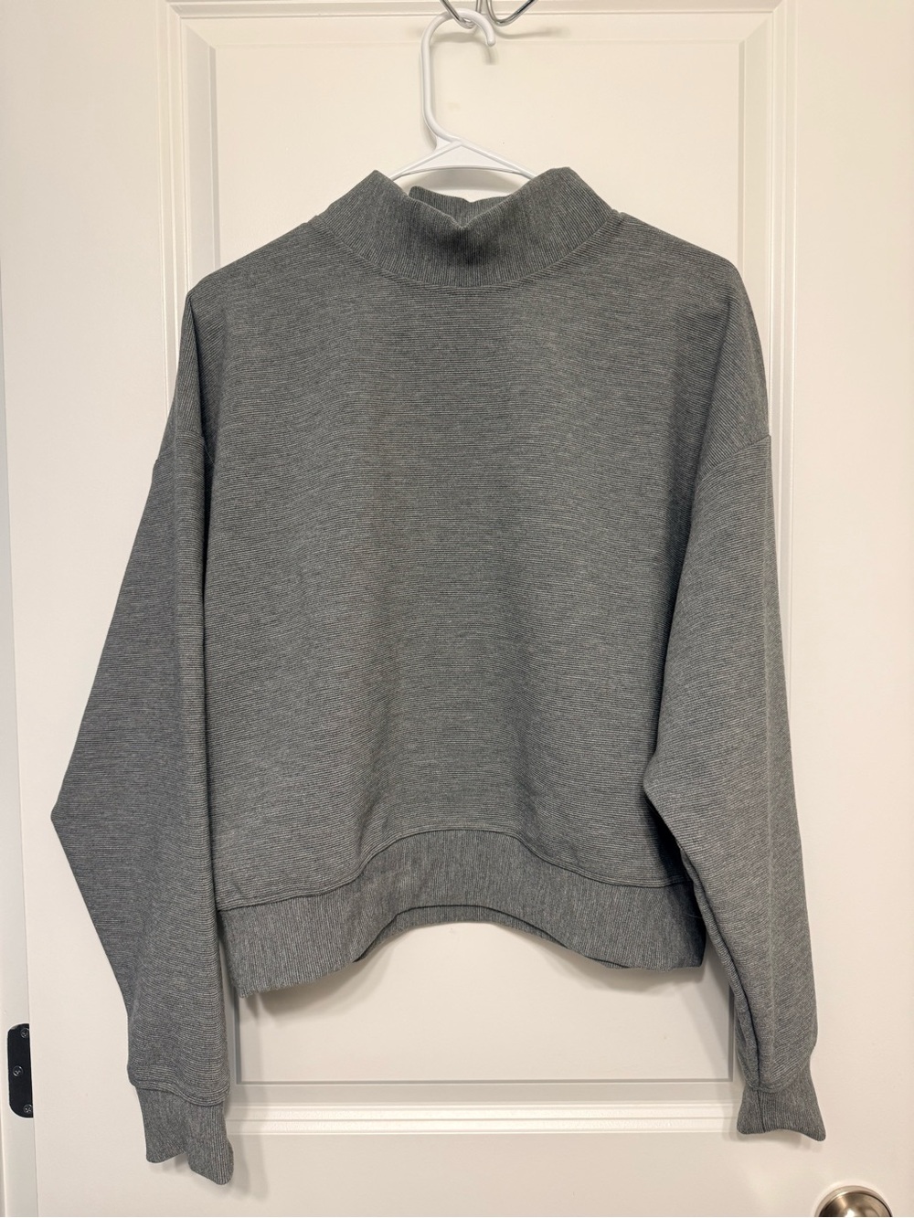 CALIA by Carrie Underwood Heather Gray Mock Neck Sweatshirt
